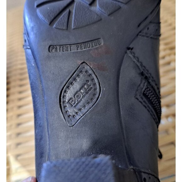 Born Women's Women's BLACK Size 7.5 Booties Leather Wing Tips - Picture 7 of 10